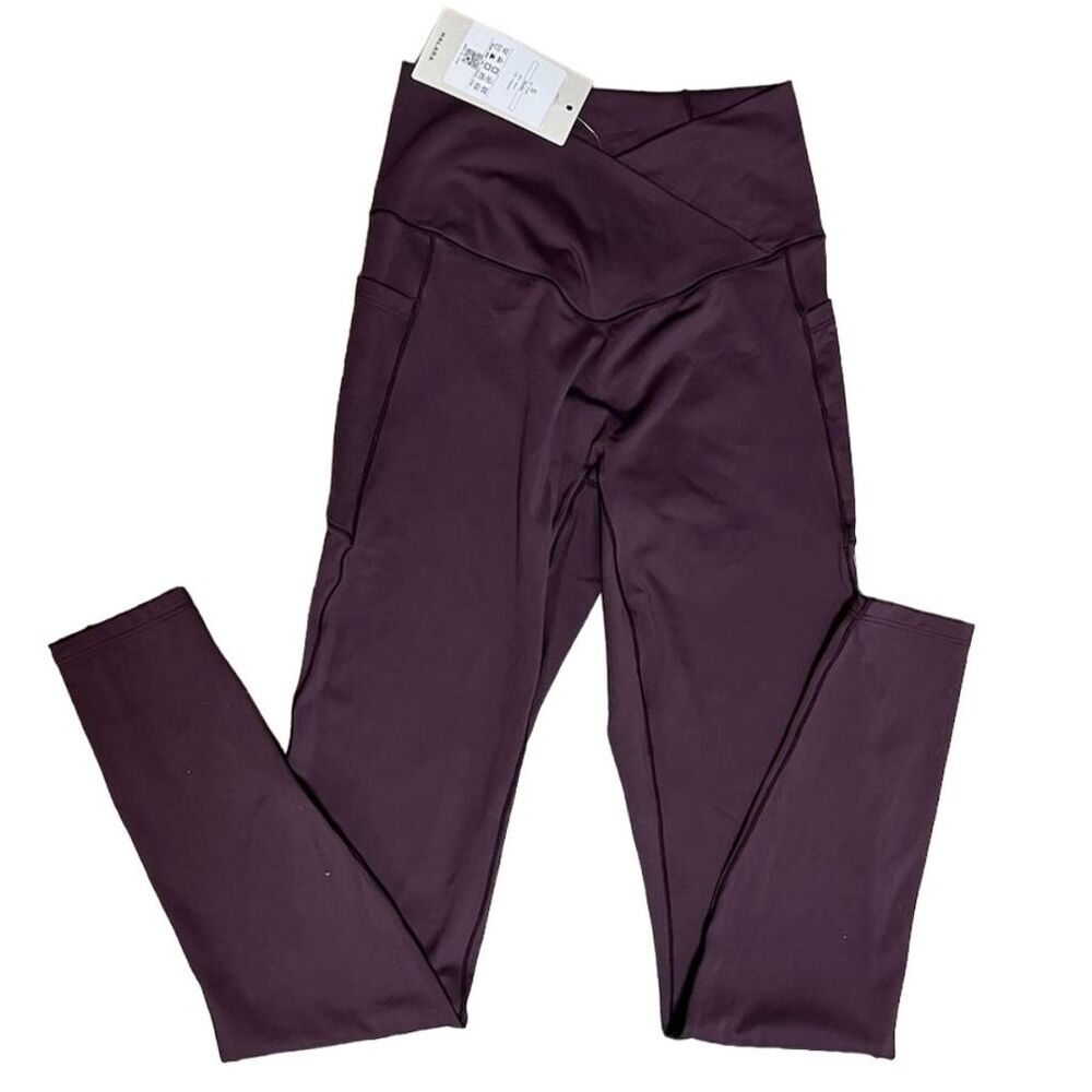 Halara Cross Waist Purple Joggers Leggings with Pockets  Women's Size S